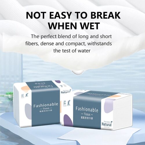 44 Pulls 5 Ply Soft Facial Tissue Paper Wood Pulp High Quality High Absorbent Tissue